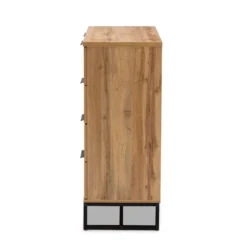 Franklin Wood And Metal 5 Drawer Bedroom Chest Oak/Black - Baxton Studio 9 Franklin Wood And Metal 5 Drawer Bedroom Chest Oak/Black - Baxton Studio -Outlet Baxton Studio Store GUEST a32757c1 6b7b 4043 91a1 aedee56da6d9