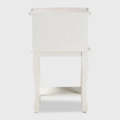 Amalie 2 Drawer Wood Nightstand White/Oak - Baxton Studio -Outlet Baxton Studio Store GUEST a44aebcf c512 420c 943d 2e0e81ac0fa4