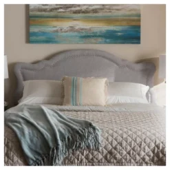 Queen Avery Modern And Contemporary Fabric Headboard Gray - Baxton Studio -Outlet Baxton Studio Store GUEST a44e5fe0 e8a5 4660 912a 55953bc81ddd