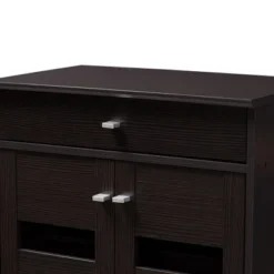 Acadia Modern And Contemporary Finished Shoe Cabinet Dark Brown - Baxton Studio -Outlet Baxton Studio Store GUEST a4b79db8 0e34 4881 ac09 bc64ecf5f80a