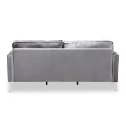 Baxton Studio Clara Velvet Fabric Upholstered 3 Seater Sofa Gray - BaxtonStudio -Outlet Baxton Studio Store GUEST a4bc88e7 7b62 4c85 bf40 bb8110937648