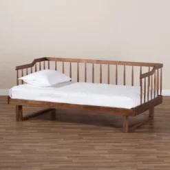 Twin To King Muriel Expandable Spindle Daybed - Baxton Studio -Outlet Baxton Studio Store GUEST a6015b2f 7ef2 4ee6 9645 8356b5fe6dad