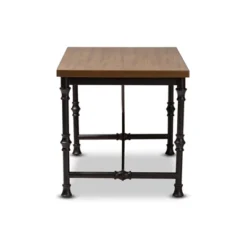 Baxton Studio Verdin Wood Finished Criss Cross Desk Bronze - BaxtonStudio -Outlet Baxton Studio Store GUEST a74e9333 0de2 4e04 b52f 16617706834f