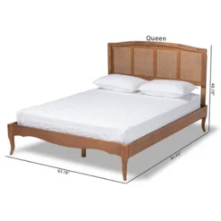 Marieke Wood Platform Bed Ash Walnut - Baxton Studio -Outlet Baxton Studio Store GUEST a7c87f74 3eed 4a81 ab9e ed130597bf5f