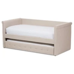 Twin Alena Modern And Contemporary Fabric Daybed With Trundle - Baxton Studio -Outlet Baxton Studio Store GUEST a8587dda f33a 40d6 be7d 0c952cfd4791