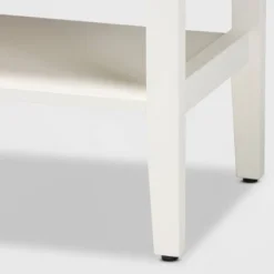 Chauncey Wood And Glass 2 Door Kitchen Cabinet White - Baxton Studio -Outlet Baxton Studio Store GUEST aae09360 5bf5 475a a8b8 eb6446e6fbb0