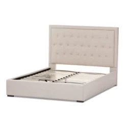 Queen Taylor Modern And Contemporary Fabric Upholstered Gas Lift Platform Bed Light Beige - Baxton Studio 11 Queen Taylor Modern And Contemporary Fabric Upholstered Gas Lift Platform Bed Light Beige - Baxton Studio -Outlet Baxton Studio Store GUEST ab38c2fc 4a51 48b0 8072 a63cf49d320d