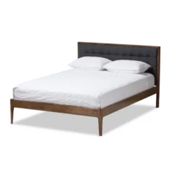 Jupiter Mid Tufted Platform Bed Gray - Baxton Studio -Outlet Baxton Studio Store GUEST ab3a3dd4 702c 47d6 9927 de4636384a9f
