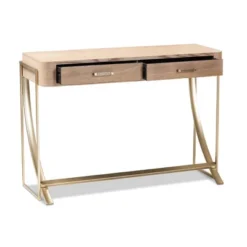 Lafoy Natural Finished Wood And Finished 2 Drawer Console Table Brown - Baxton Studio -Outlet Baxton Studio Store GUEST ac202d1b e7d4 4161 ba02 ca7f09934b84