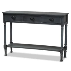 Garvey Wood 3 Drawer Entryway Console Table - Baxton Studio -Outlet Baxton Studio Store GUEST adbecc0f 3c1e 4608 9c2b 0ae96bb4cad7