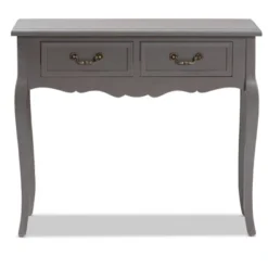 Capucine Finished Wood 2 Drawer Console Table Gray - Baxton Studio -Outlet Baxton Studio Store GUEST ae61fb4e cbb0 48fa bb94 98d4a8258be2
