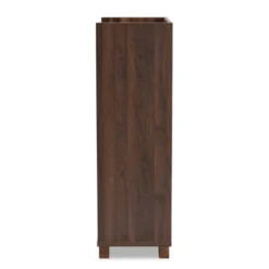 Carrie Walnut Finished Wood Wine Storage Cabinet Walnut - Baxton Studio -Outlet Baxton Studio Store GUEST ae65592b 8ca0 46aa 96a4 2585006011bd