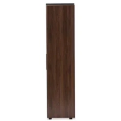 7 Shelf Wardrobe Rikke Two-Tone Wood Storage Cabinet Brown - Baxton Studio -Outlet Baxton Studio Store GUEST aebccf9e 0b9e 48d0 858b c30247ab1622