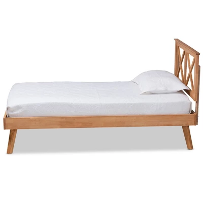 Galvin Wood Platform Bed Brown - Baxton Studio 1 Galvin Wood Platform Bed Brown - Baxton Studio
