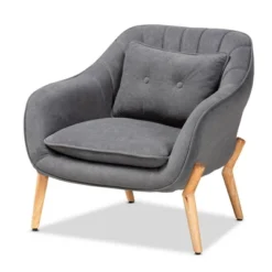 Valentina Velvet Natural Wood Armchair - Baxton Studio -Outlet Baxton Studio Store GUEST b0c509a6 5cf4 4fca b75a bf1159a2a1f5