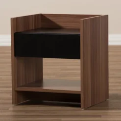 Vanda Modern And Contemporary Two - Tone Wood 1 - Drawer Nightstand - Brown - Baxton Studio 10 Vanda Modern And Contemporary Two - Tone Wood 1 - Drawer Nightstand - Brown - Baxton Studio -Outlet Baxton Studio Store GUEST b12e32db c5f1 4fb4 ae97 6443f7370d46