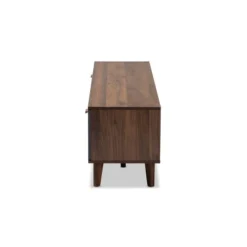 Moina Two-Tone Wood TV Stand For TVs Up To 70" Walnut/Gray - Baxton Studio -Outlet Baxton Studio Store GUEST b12fc792 cbd6 41c8 adc5 62ced34e3d3b