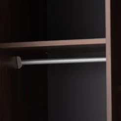 7 Shelf Wardrobe Rikke Two-Tone Wood Storage Cabinet Brown - Baxton Studio -Outlet Baxton Studio Store GUEST b1994349 3b44 44f4 976e bbb9cb9f10bf