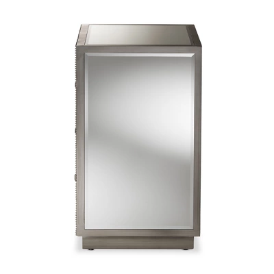 Edeline Hollywood Regency Glamour Style Mirrored 3 Drawer Chest Baxton Studio 3 Edeline Hollywood Regency Glamour Style Mirrored 3 Drawer Chest Baxton Studio - Image 3