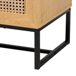 Sawyer Wood And Metal 3 Drawer Storage Cabinet With Natural Rattan Oak Brown/Black - Baxton Studio 13 Sawyer Wood And Metal 3 Drawer Storage Cabinet With Natural Rattan Oak Brown/Black - Baxton Studio -Outlet Baxton Studio Store GUEST b34a25d9 2943 4c53 be9d 8f87b5e92932