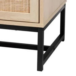 Caterina Wood And Natural Rattan 2 Door Storage Cabinet Natural Brown/Black - Baxton Studio -Outlet Baxton Studio Store GUEST b610d7a0 15e1 48d2 9482 f03fa0c05975