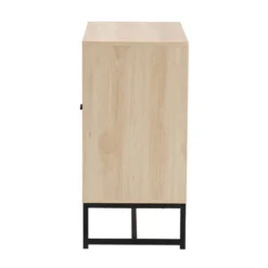 Caterina Wood And Natural Rattan 2 Door Storage Cabinet Natural Brown/Black - Baxton Studio -Outlet Baxton Studio Store GUEST b6cab28c 2d49 41e6 89a5 f0604d7d7ad5