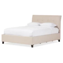 Queen Lea Modern And Contemporary Mix - Linen Storage Platform Bed - Baxton Studio -Outlet Baxton Studio Store GUEST b74c3974 d246 4f68 94cb a2a93a1c514e