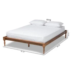 Romy Wood Bed Frame Ash Walnut - Baxton Studio -Outlet Baxton Studio Store GUEST b8b6f4f3 1f07 40d6 9821 23959b6b2c38