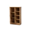 1 Door Eren Farmhouse Natural Wood Shoe Cabinet Brown - Baxton Studio
