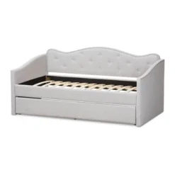 Twin Kaija Modern And Contemporary Fabric Daybed With Trundle Gray - Baxton Studio -Outlet Baxton Studio Store GUEST ba4fc573 823b 40a1 94f7 40e9f8dc8daa