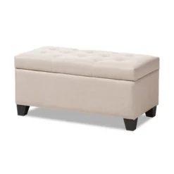 Michaela Modern And Contemporary Fabric Upholstered Storage Ottoman - Baxton Studio -Outlet Baxton Studio Store GUEST ba7ddcc0 e78c 4fba bd03 b52726bdb1bc