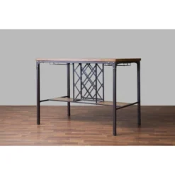 Vintner Pub Counter Height Dining Set Black/Brown - Baxton Studio -Outlet Baxton Studio Store GUEST ba8025ab 92fa 4702 a161 9054b0339337