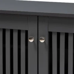3 Door Fernanda Wooden Entryway Shoe Storage Wide Cabinet Gray - Baxton Studio -Outlet Baxton Studio Store GUEST baa9fe84 b617 425c b618 54c69940d5f6