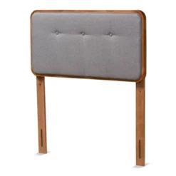 Twin Palina Upholstered And Wood Headboard - Baxton Studio -Outlet Baxton Studio Store GUEST bad66e9e 12a8 4257 92de 813efbb0a972