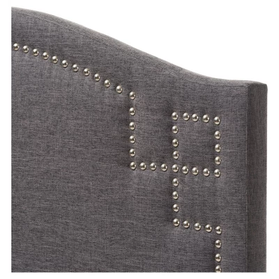 Aubrey Modern And Contemporary Fabric Upholstered Headboard - Twin - Baxton Studio 2 Aubrey Modern And Contemporary Fabric Upholstered Headboard - Twin - Baxton Studio - Image 2