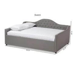 Queen Eliza Daybed Gray - Baxton Studio -Outlet Baxton Studio Store GUEST bc06460a f817 45e4 a442 05b117129948