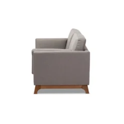 Baxton Studio Sava Fabric Upholstered Walnut Wood 2 Seater Loveseat Gray - BaxtonStudio 14 Baxton Studio Sava Fabric Upholstered Walnut Wood 2 Seater Loveseat Gray - BaxtonStudio -Outlet Baxton Studio Store GUEST bc3c8d55 bfb2 40c6 a7b7 2ebe09906830