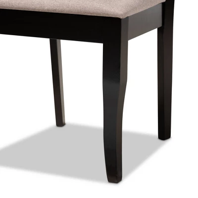 7pc Mael Dining Set Dark Brown/Espresso - Baxton Studio 4 7pc Mael Dining Set Dark Brown/Espresso - Baxton Studio - Image 4