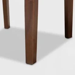 5pc Caron Fabric Upholstered Wood Dining Set Gray/Walnut - Baxton Studio -Outlet Baxton Studio Store GUEST be583fe0 53cd 44d1 a6ee f0b7741d2e8f