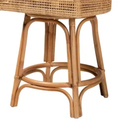 Bella Rattan Counter Stool Natural Brown/White - Baxton Studio -Outlet Baxton Studio Store GUEST bf56fc3f 6bbe 417a 8289 1ff34ec2f2d0