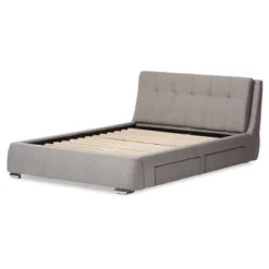 King Camile Modern And Contemporary Fabric Upholstered 4 Drawer Storage Platform Bed Gray - Baxton Studio 8 King Camile Modern And Contemporary Fabric Upholstered 4 Drawer Storage Platform Bed Gray - Baxton Studio -Outlet Baxton Studio Store GUEST c0e841ef d3c8 4bc7 a555 e48dff51cb4d