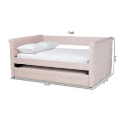 Full Amaya Velvet Daybed With Trundle Pink - Baxton Studio 19 Full Amaya Velvet Daybed With Trundle Pink - Baxton Studio -Outlet Baxton Studio Store GUEST c1a61983 771d 47e8 a9ed 45b2cf467b72