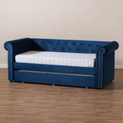 Mabelle Daybed With Trundle - Baxton Studio 16 Mabelle Daybed With Trundle - Baxton Studio -Outlet Baxton Studio Store GUEST c3054ac5 23a0 410c b793 55722567085a