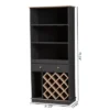 Baxton Studio Mattia And Oak Finished Wood Wine Cabinet Gray/Brown - BaxtonStudio