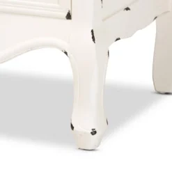 Levron Two-Tone Wood 5 Drawer Storage Cabinet Walnut Brown/White - Baxton Studio -Outlet Baxton Studio Store GUEST c31cc59a 9624 4437 8d03 2fa0e41a5048