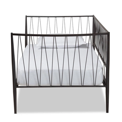 Twin Lysa Metal Daybed Black - Baxton Studio 1 Twin Lysa Metal Daybed Black - Baxton Studio