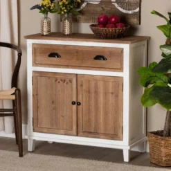 Glynn Wood 2 Door Storage Cabinet White/Brown - Baxton Studio 14 Glynn Wood 2 Door Storage Cabinet White/Brown - Baxton Studio -Outlet Baxton Studio Store GUEST c51ef716 1d6f 489b bf7f 4e7cc4458499