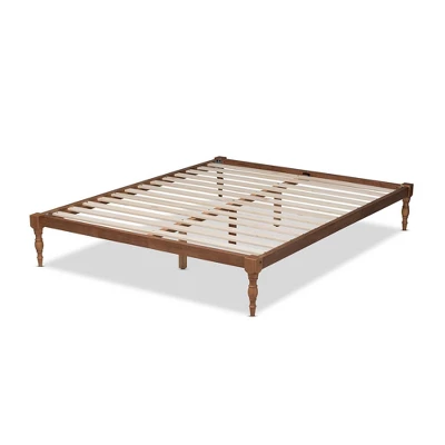 Iseline Finished Wood Platform Bed Frame - Baxton Studio 6 Iseline Finished Wood Platform Bed Frame - Baxton Studio - Image 6