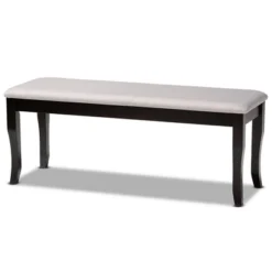 Cornelie Fabric Upholstered Wood Dining Bench - Baxton Studio -Outlet Baxton Studio Store GUEST c645c42d b390 470a aa3d f493238a84b9