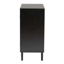 Maureen Wood And Rattan 2 Door Storage Cabinet Espresso/Natural Brown - Baxton Studio -Outlet Baxton Studio Store GUEST c6aac2ea 6132 4082 8ce4 c8a53555f306